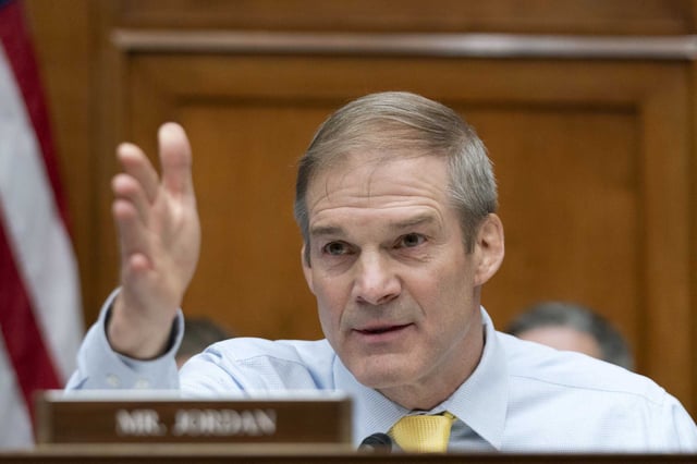 Rep. Jim Jordan, R-Ohio, chairman of the House Judiciary Committee, speaks during the House Oversight and Accountability Committee hearing on Capitol Hill in Washington, Wednesday, March 20, 2024.