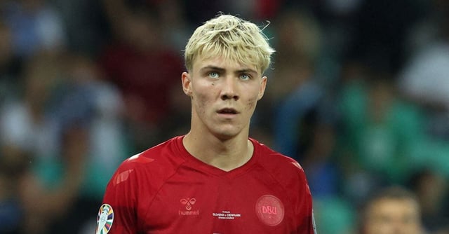 Soccer Football - UEFA Euro 2024 Qualifier - Group H - Slovenia v Denmark - Stozice Stadium, Ljubljana, Slovenia - June 19, 2023 Denmark's Rasmus Hojlund reacts REUTERS/Borut Zivulovic