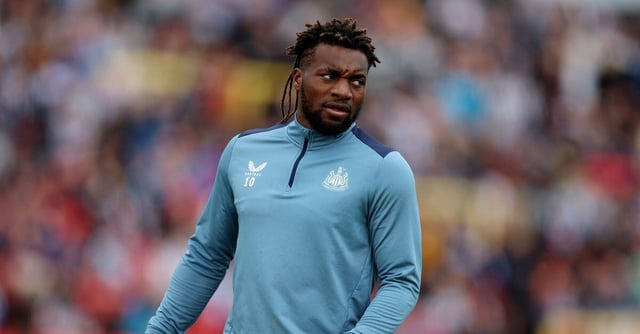 Soccer Football - Pre Season Friendly - Gateshead v Newcastle United - Gateshead International Stadium, Gateshead, Britain - July 15, 2023 Newcastle United's Allan Saint-Maximin during the warm up before the match Action Images via Reuters/Lee Smith/File Photo