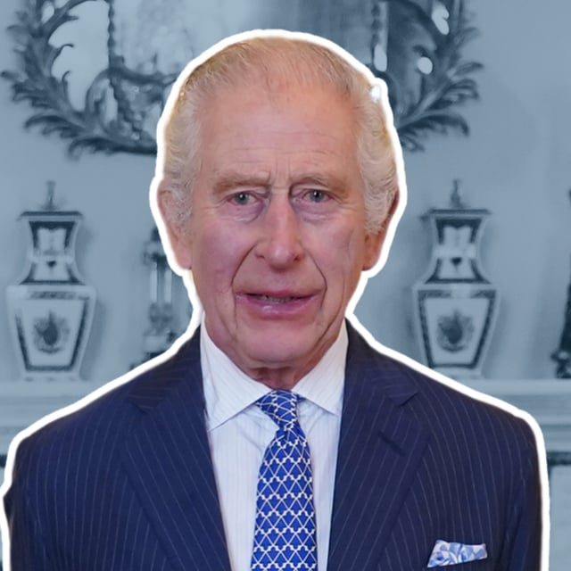 King Charles III photographed at Buckingham Palace, March 13, 2024. The monarch is in "good spirits" despite his cancer diagnosis, his nephew has revealed.
