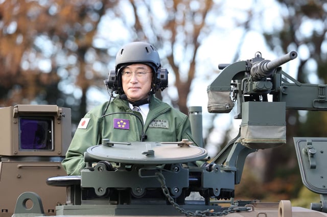 Japanese Prime Minister Fumio Kishida is expected to stress Japan’s readiness to take on a greater role in military and defence industry partnerships during an April state visit to Washington. Photo: Jiji Press / AFP