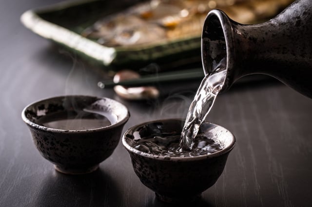 Sake. Japanese brands that used the red yeast rice provided by Kobayashi Pharmaceutical in their products have also separately announced recalls, including a rose-coloured sparkling sake, salad dressing and bread. Photo: Shutterstock