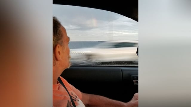 This undated photo shows Larry DeSantis driving across the Francis Scott Key Bridge.