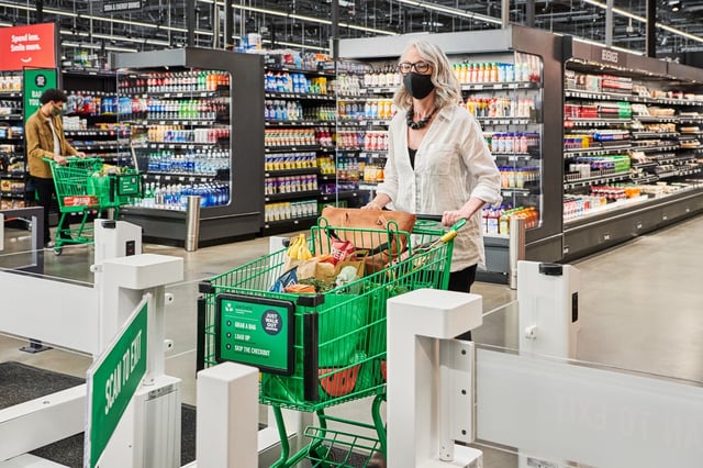 Amazon Fresh store with Just Walk Out technology.