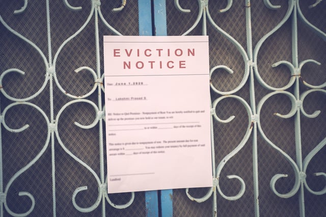 Stock photo eviction notice