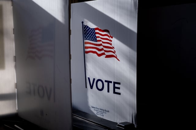 A voting booth