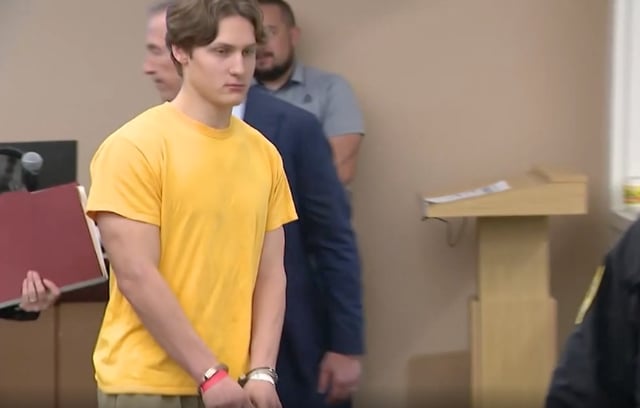 Talan Renner, 17, and five other defendants in the Preston Lord homicide case entered not guilty pleas on March 13, 2024.