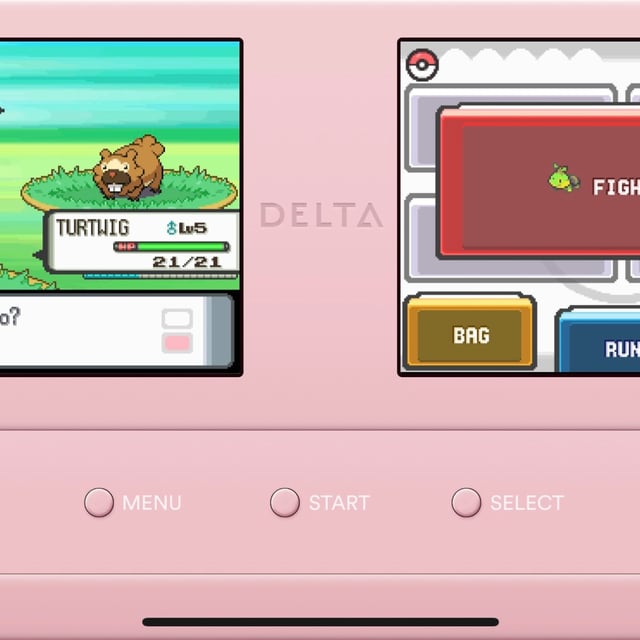 Delta Emulator running on an iPhone.
