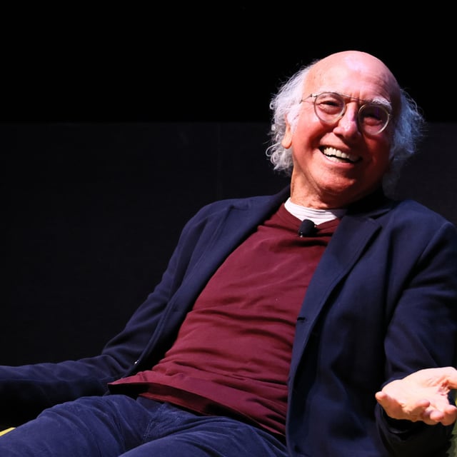 Larry David speaks onstage during An Evening With Larry David - A Farewell To "Curb Your Enthusiasm" on April 05, 2024 in New York City. The comedian