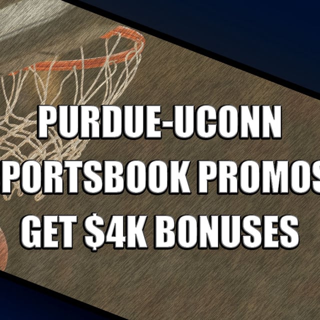 Learn how to use all of the best Purdue-UConn sportsbook promos to claim up to $4K in bonuses for the game on Monday night.