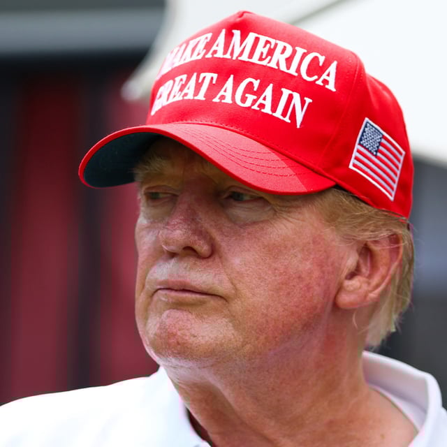 Donald Trump pictured at Trump National Doral Miami on April 07, 2024 in Doral, Florida. Potential jurors won't be asked about their voting records in Trump's upcoming Stormy Daniels hush money case.