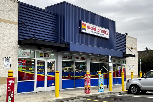 The Plaid Pantry convenience store that sold a $1.3 billion Powerball jackpot, the eighth-largest lottery prize in U.S. history,in Portland, Ore., on April 8, 2024.