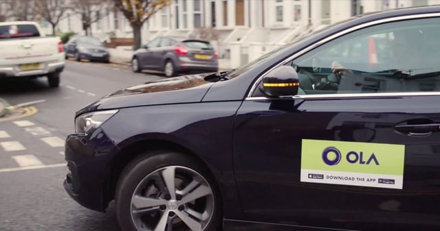 Ola launched its ride hailing services in London, UK, in 2020