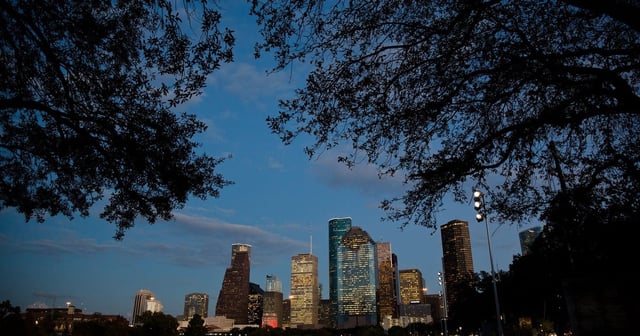 The Houston skyline in November, 2017.
