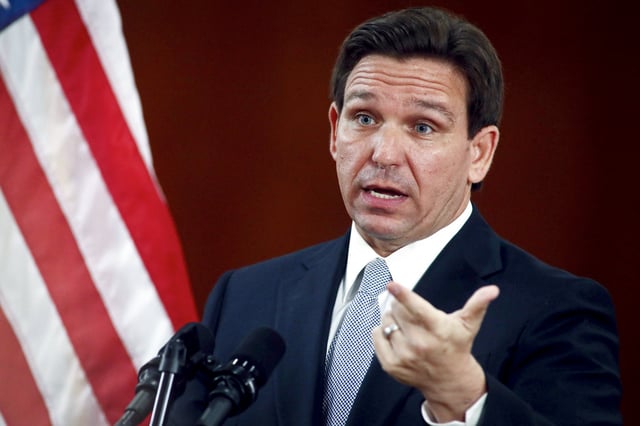 Florida Gov. Ron DeSantis on March 7, 2023, in Tallahassee, Fla. Florida Gov.