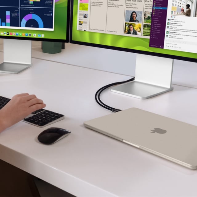The new 15-inch, M3-powered Apple MacBook Air can support two external displays (albeit with its lid closed).