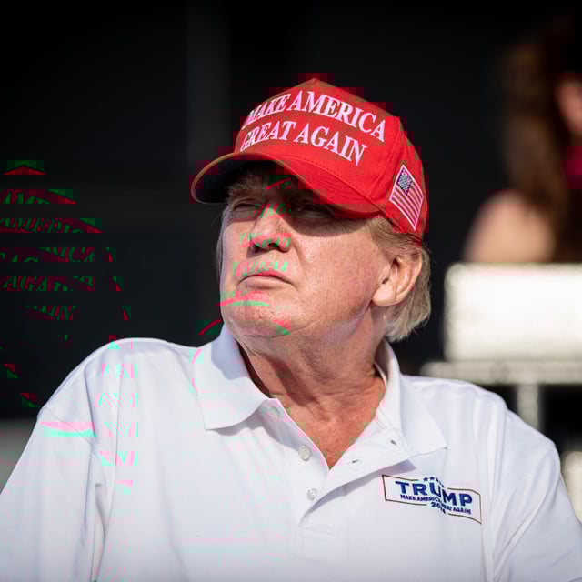45th President of the United States Donald Trump during the LIV Golf Miami Tournament on April 7, 2024 in Doral, Florida, United States. On April 10, 2024, a CNN legal analyst said that Trump has roughly 24 hours to make another legal move in his Manhattan criminal trial.