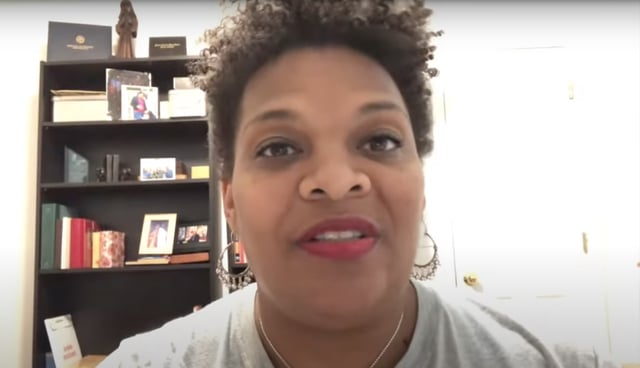 Zakiya Carr Johnson in 2020 (The Feminist Leadership Project/YouTube)