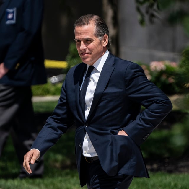 President Joe Biden's son Hunter Biden departs a court appearance at the J. Caleb Boggs Federal Building on Wednesday, July 26, 2023, in Wilmington, Delaware.