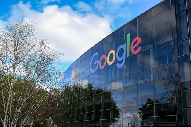 A view of Google Headquarters in Mountain View, California, United States on March 23, 2024.