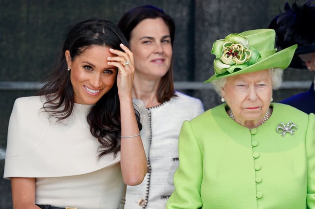 Meghan Markle, Queen and Samantha Cohen