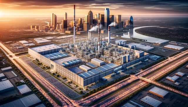 The US government is awarding up to $6.4 billion in CHIPS Act grants for Samsung's expansion of semiconductor operations in central Texas, USA.