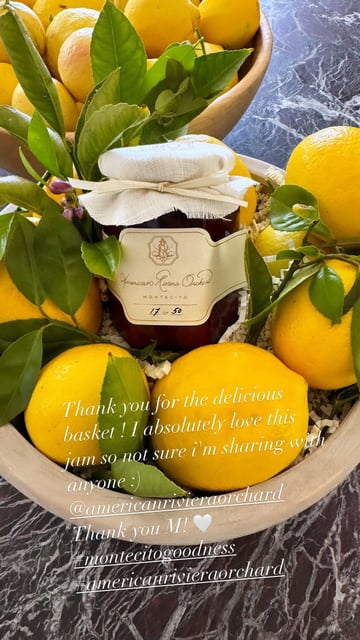 A photo of American Riviera Orchard jam posted to Instagram by Tracy Robbins.