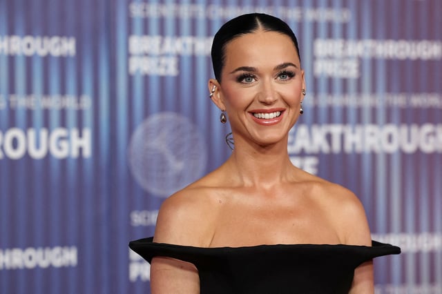 Katy Perry attends the Breakthrough Prize awards in Los Angeles on April 13, 2024.