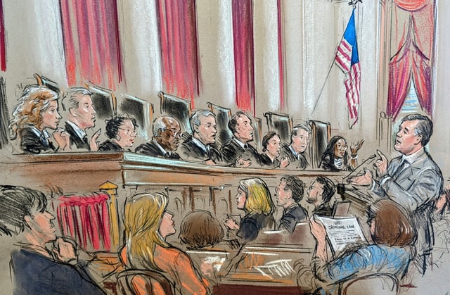 Jeffery Green argues on behalf of Jan. 6 participant Joseph Fischer. (William Hennessy)