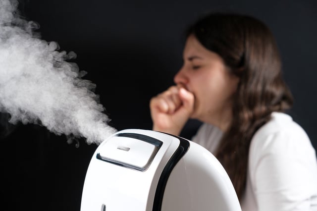 A cool mist humidifier may help loosen mucous and soothe coughing. Photo: Shutterstock