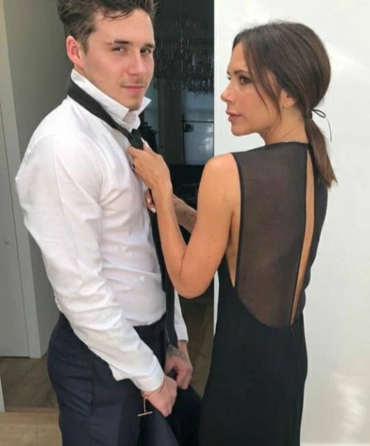 Brooklyn Beckham and Victoria Beckham. Photo: @brooklynpeltzbeckhamteam/Instagram