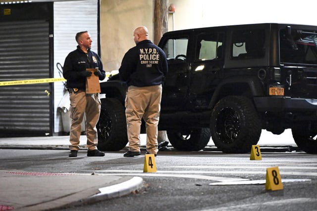 Police at the Bronx on April 16, 2024.