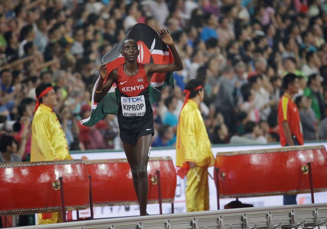 The Flying Sports agency also manages 2008 Olympics 1,500-metre champion Asbel Kiprop of Kenya. Photo: AP
