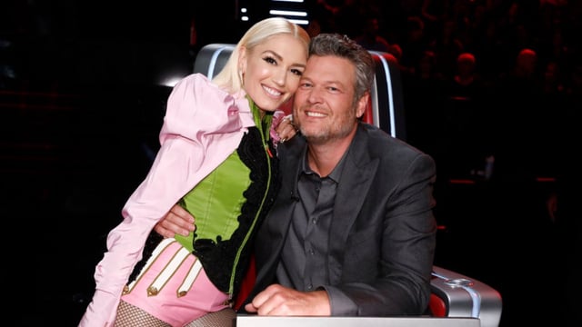 Gwen Stefani and Blake Shelton on 'The Voice'