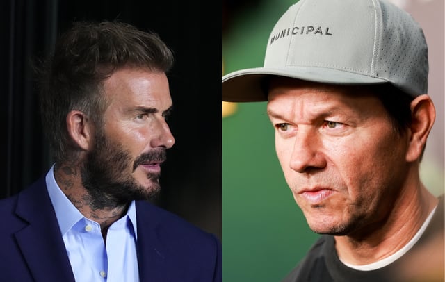 David Beckham and Mark Wahlberg CREDIT: Rich Storry/Getty Images and Matt Winkelmeyer/WireImage