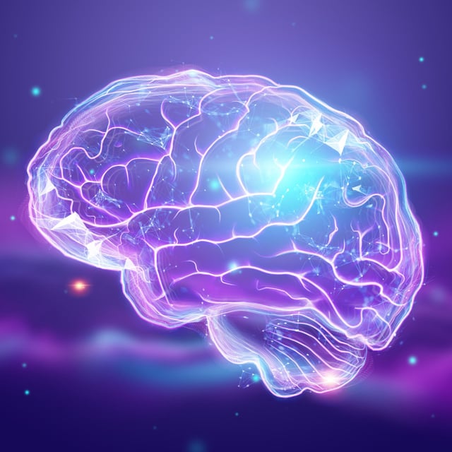 A stock photo shows an image of a brain. Researchers used AI to analysed how gut bacteria may contribute to the development of Alzheimer's disease.