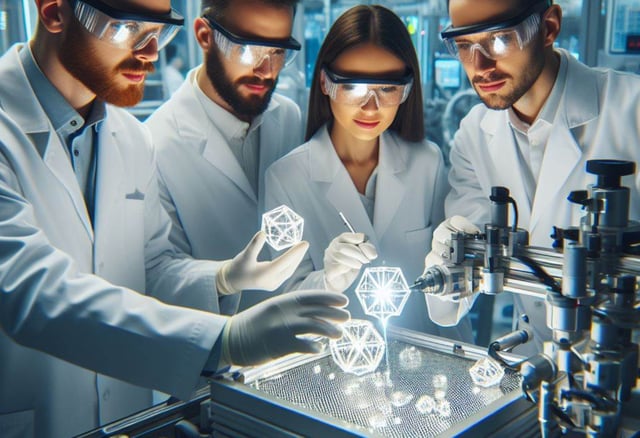 A team of scientists were able to create a completely authentic diamond in only 150 minutes, move over billions of years of pressure.