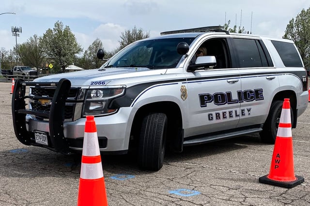A Greeley Police Department vehicle.