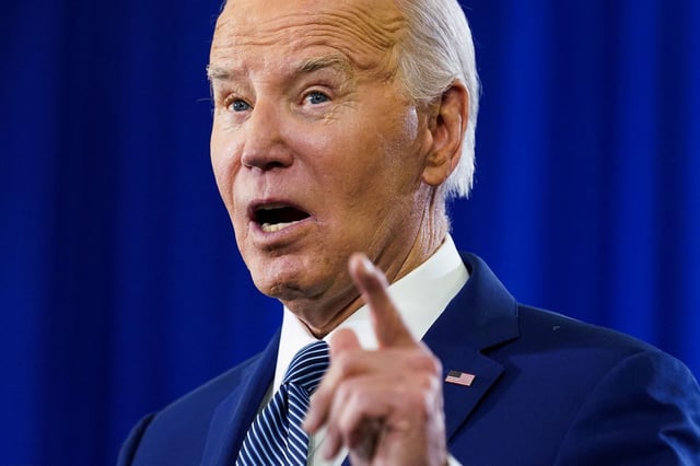 President Joe Biden speaks about abortion rights during a visit to Hillsborough Community College's Dale Mabry campus in Tampa, Florida, on April 23.