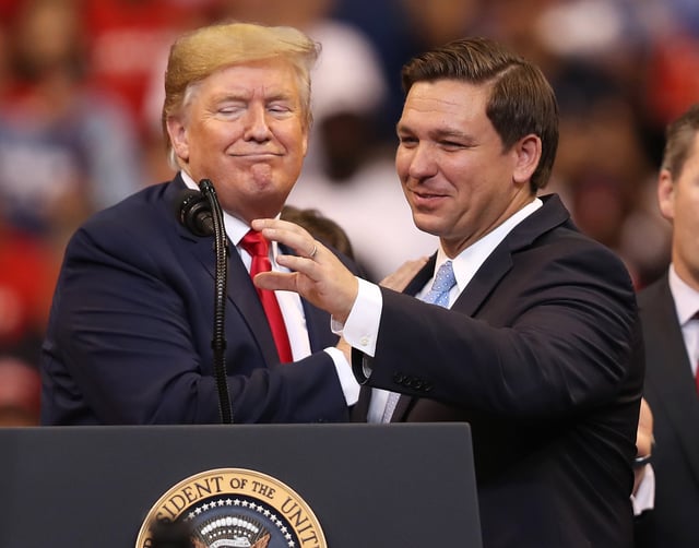 Trump and DeSantis Meeting