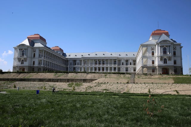 The renovated Darul Aman Palace in Kabul, Afghanistan. Photo: AP