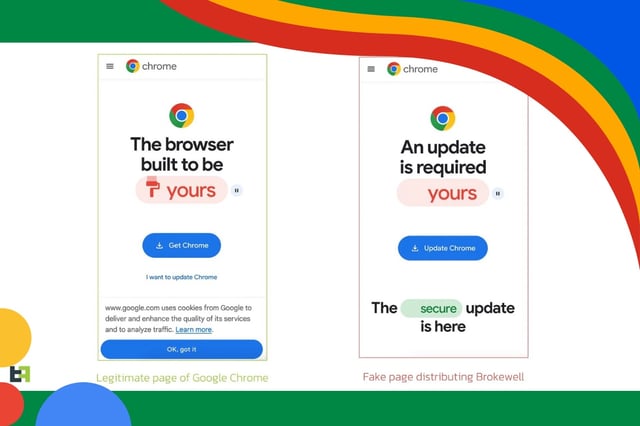Users are struggling to find the difference between the fake and real update
