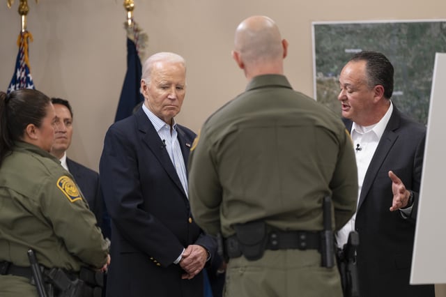 Biden visits border patrol station