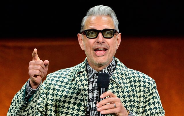 Jeff Goldblum on April 10, 2024 in Las Vegas, Nevada. CREDIT: Getty/Photo by Jerod Harris/Getty Images for CinemaCon
