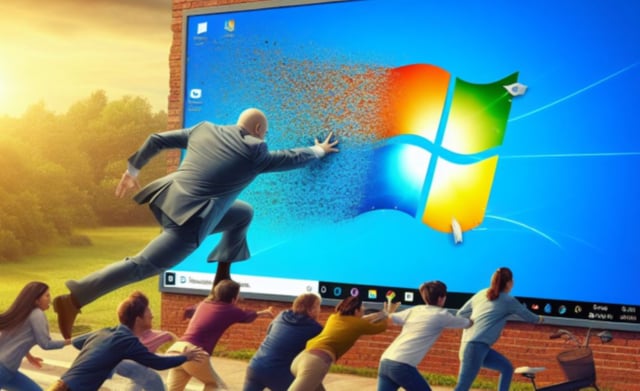 Microsoft's most popular operating system has climbed in users despite the company announcing it was ending support for it in effort to move users along.