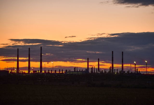 A view shows the Orenburg gas processing plant of Gazprom in the Orenburg Region, Russia September 1, 2023.