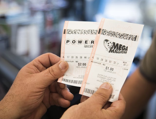 Powerball and Mega Millions lottery tickets.