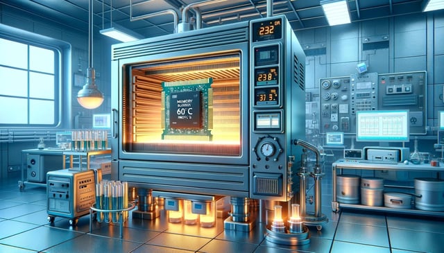 University of Pennsylvania researchers have demonstrated a new type of memory that runs at a melting 600C temperature, for over 60 hours.