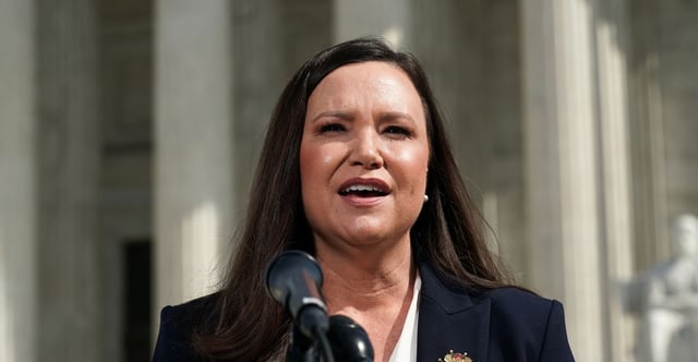 The office of Florida Attorney General Ashley Moody filed a lawsuit against HHS for attempting “to force Florida to violate its own law” barring doctors from performing sex-change procedures on minors. Pictured: Moody speaks with the media outside of the Supreme Court in Washington, D.C., on Feb. 26, 2024. (Photo: Jahi Chikwendiu/The Washington Post via Getty Images)
