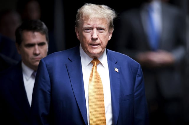 Donald Trump on May 7, 2024, in New York.